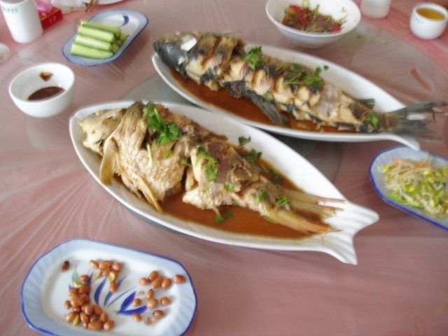 風仙洞 黄河河畔の魚料理